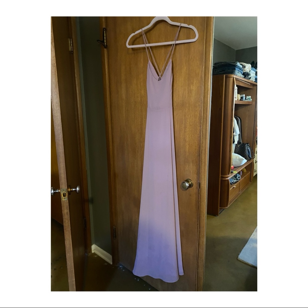 Mumu, Godshaw Goddess Gown, 
Antique Rose Chiffon, xs